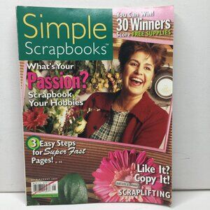 Simple Scrapbooks Magazine Scrapbook Hobbies Summer 2004 Designs Projects Craft